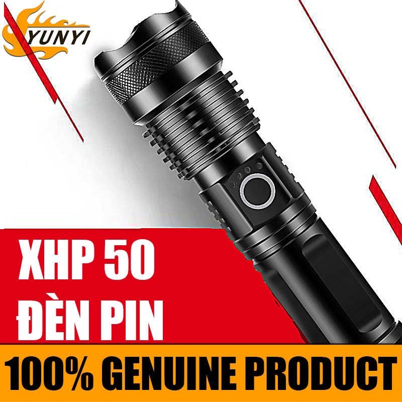 Đèn pin mini XHP50đèn pin mini siêu sángsiêu xa 800mthiết kế nhỏ gọn mang theo phượtdã ngoạiđèn công trườngSạc USB