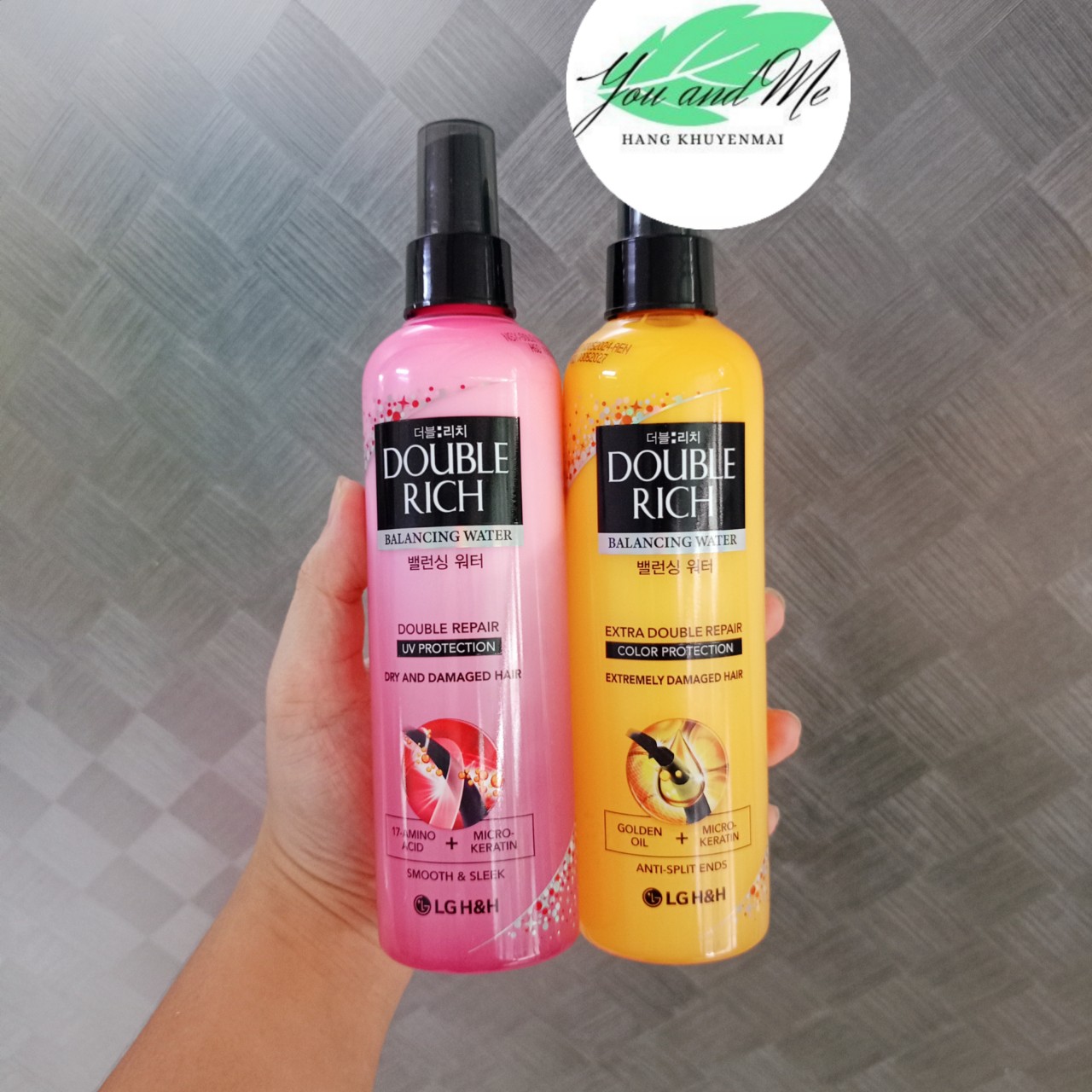 Nước dưỡng tóc Double Rich nuôi dưỡng tóc óng mượt /chăm sóc hư tổn
