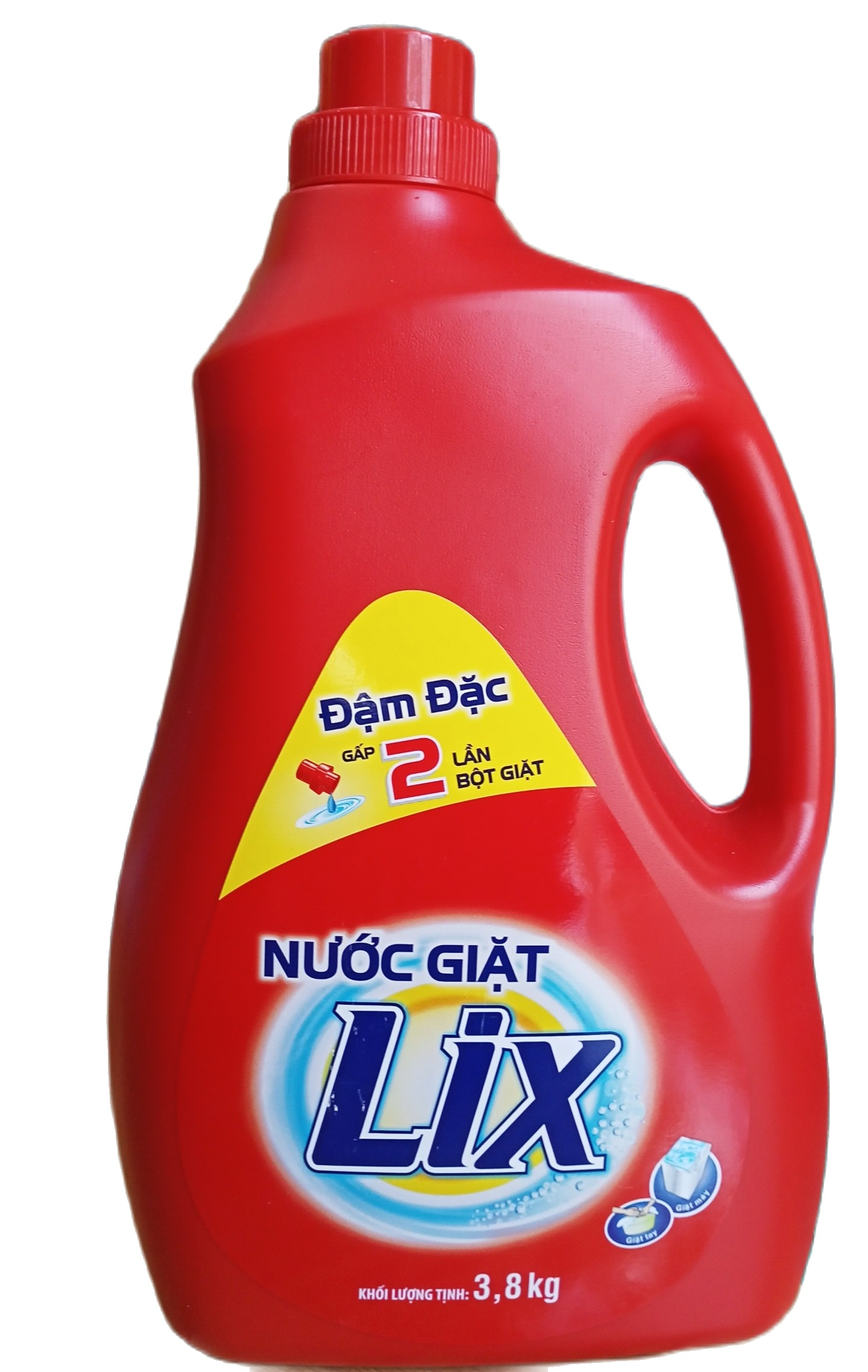 Nước giặt lix đậm đặc chai 3.8kg