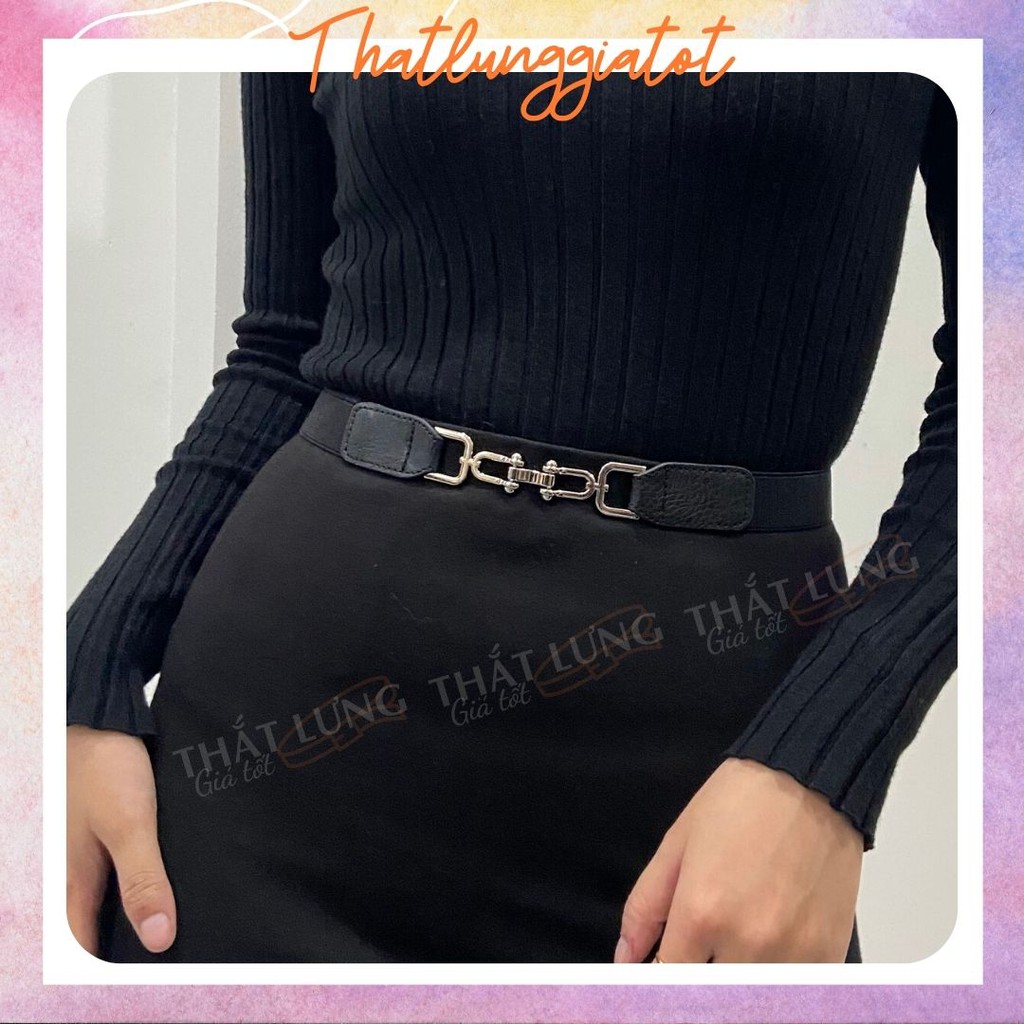 Đai váy xích cá tính belt phối đầm bản 2.5 dv061 - thắt lưng giá tốt