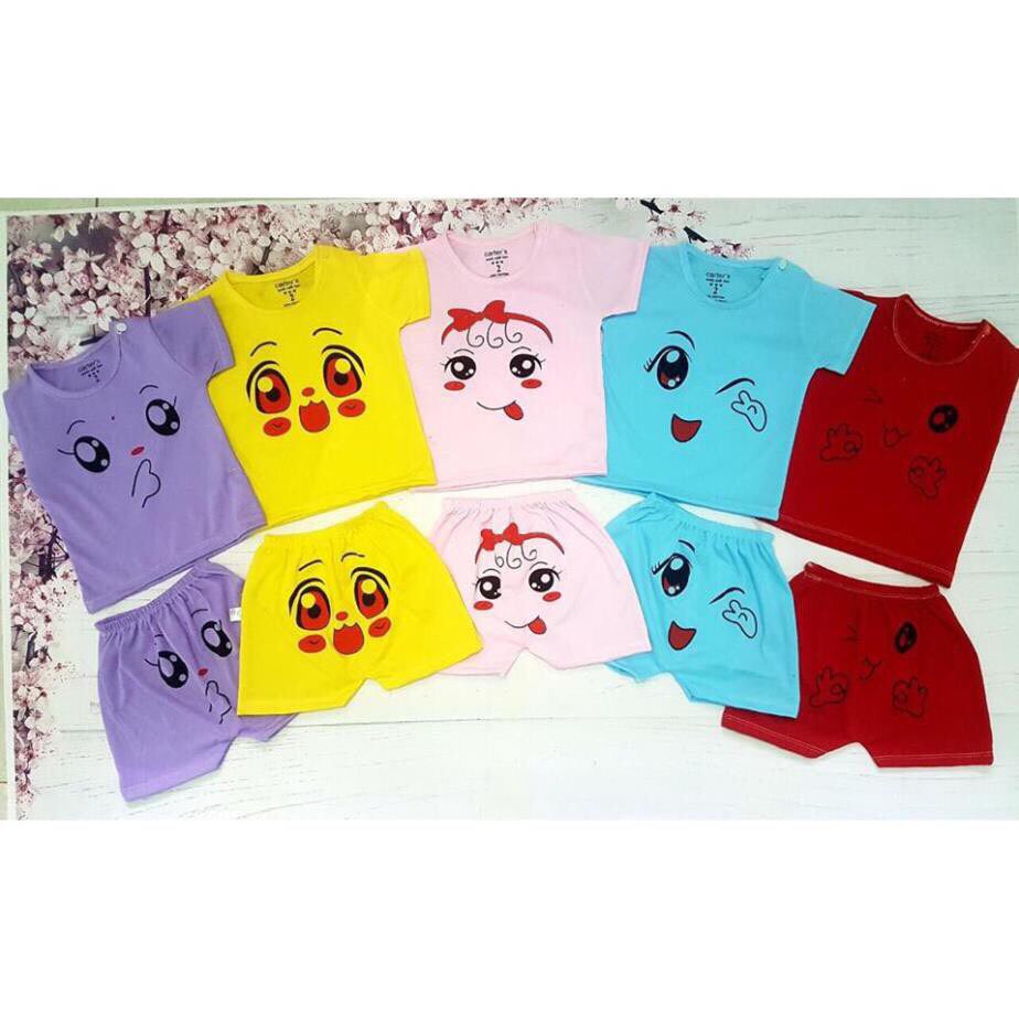 Sét 5 bộ quần áo trẻ em 6 đến 15kg | bộ cotton cho bé | quần áo sơ sinh