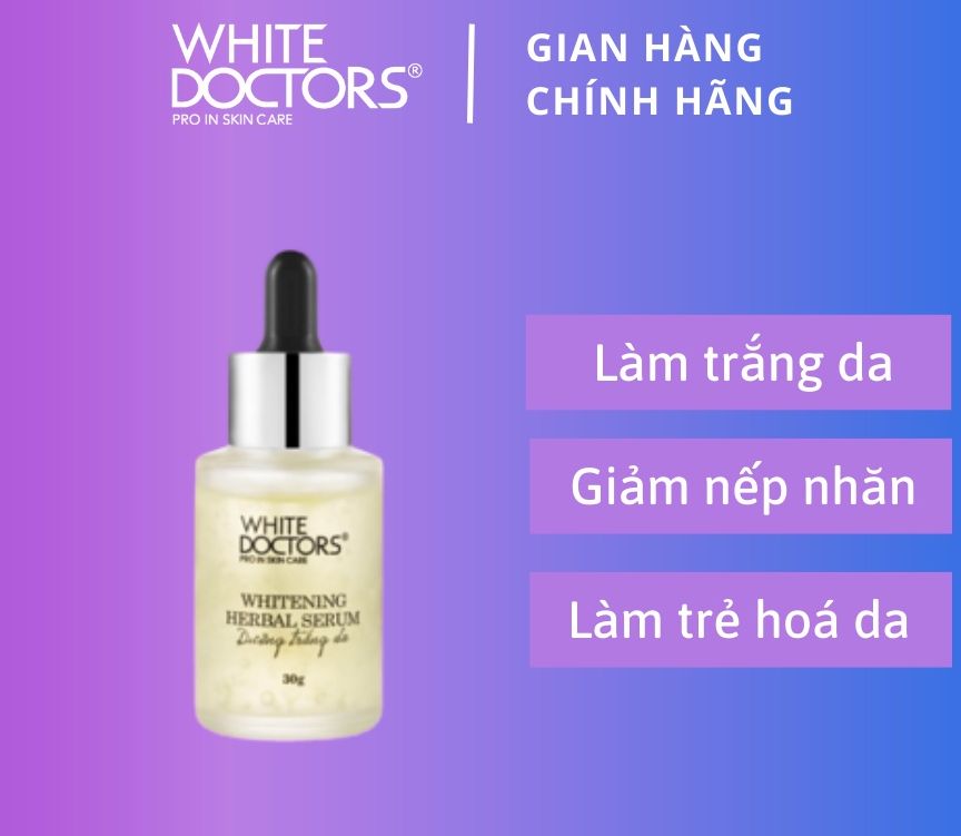 Serum dưỡng da ban đêm White Doctors Whitening Herbal Serum 30g