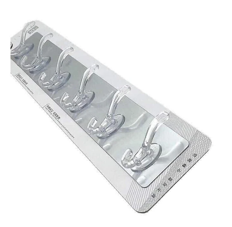 Combo 2 Vĩ móc treo dán tường nhà tắm, nhà bếp chắc chắn (loại tráng bạc) chịu lực đến 10kg
