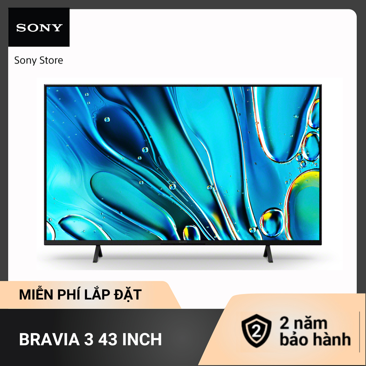 Tivi sony mới nhất 2024 - bravia 3 43 inch | k-43s30 i 4k ultra hd | dải tần nhạy sáng cao | smart tv