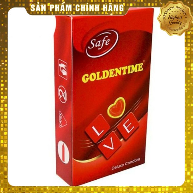 Bao cao su gia đình Golden Time trơn - hộp 10 chiếc