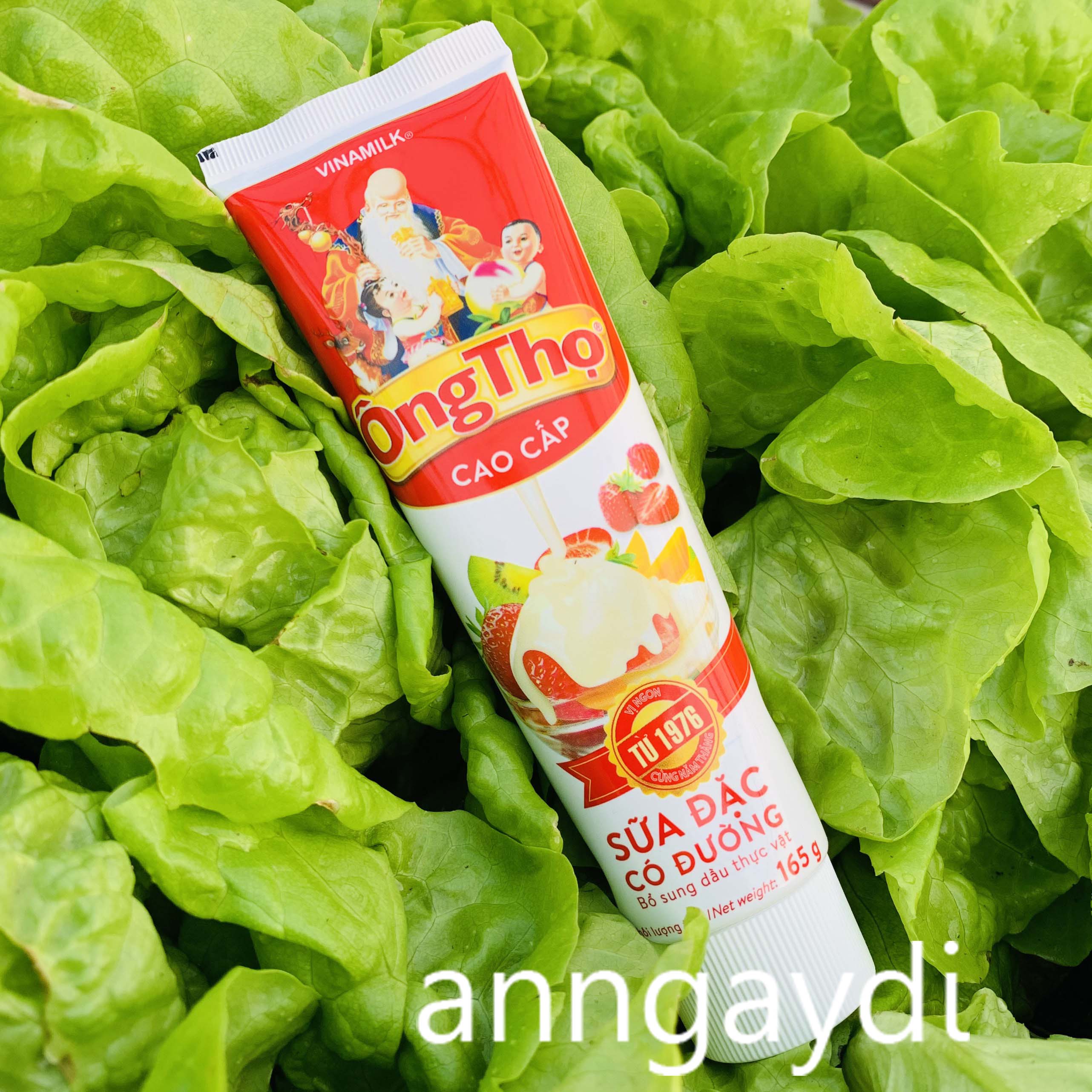 Sữa đặc ông thọ loại tuýp 165g siêu tiện lợi, siêu hot - sữa đặc có đường ông thọ đỏ nguyên chất