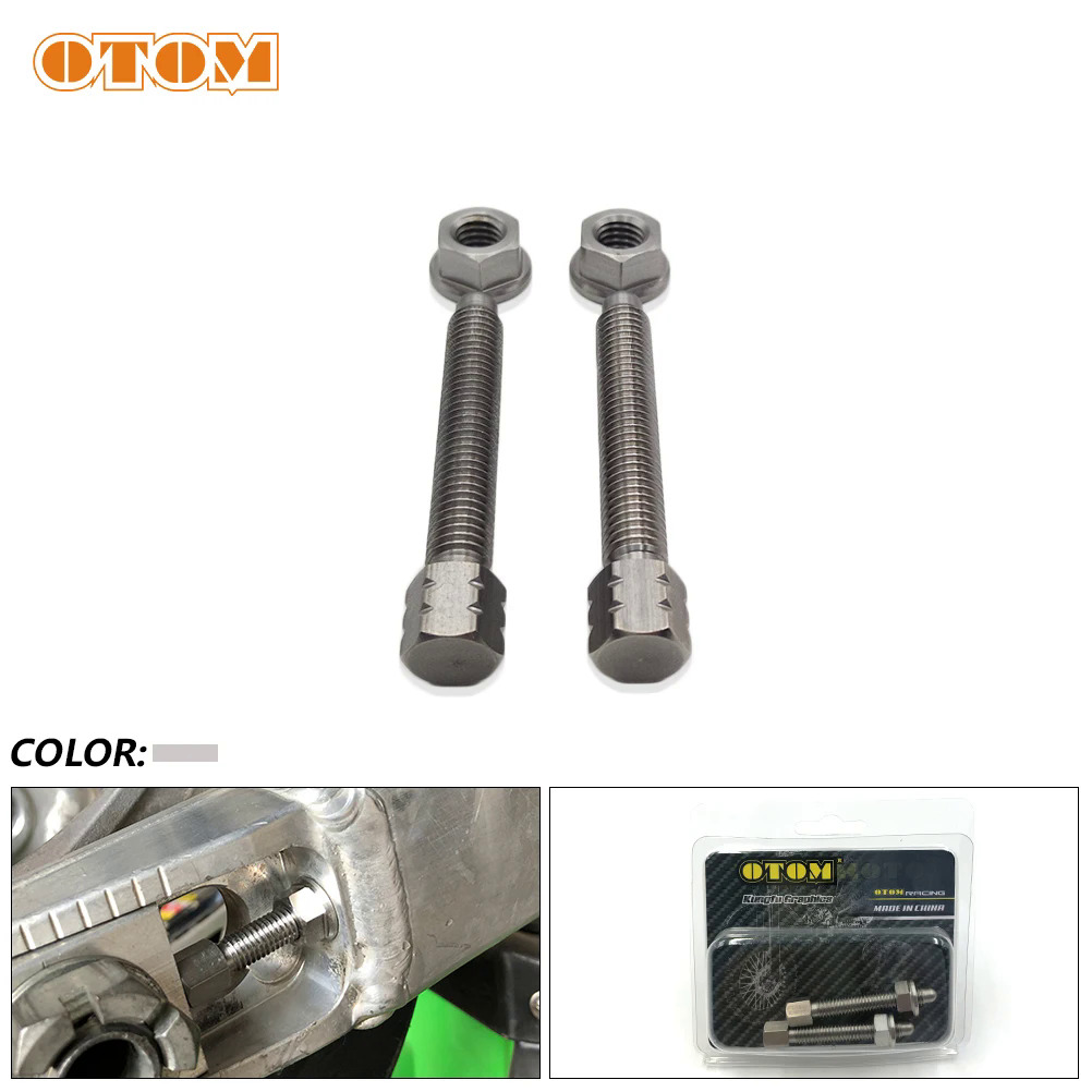 Otom bu lông điều chỉnh xích xe máy M8 ốc vít đầu đầu ổ cắm lục giác Allen bằng thép không gỉ cánh tay xoay xe mô tô địa hình thông dụng