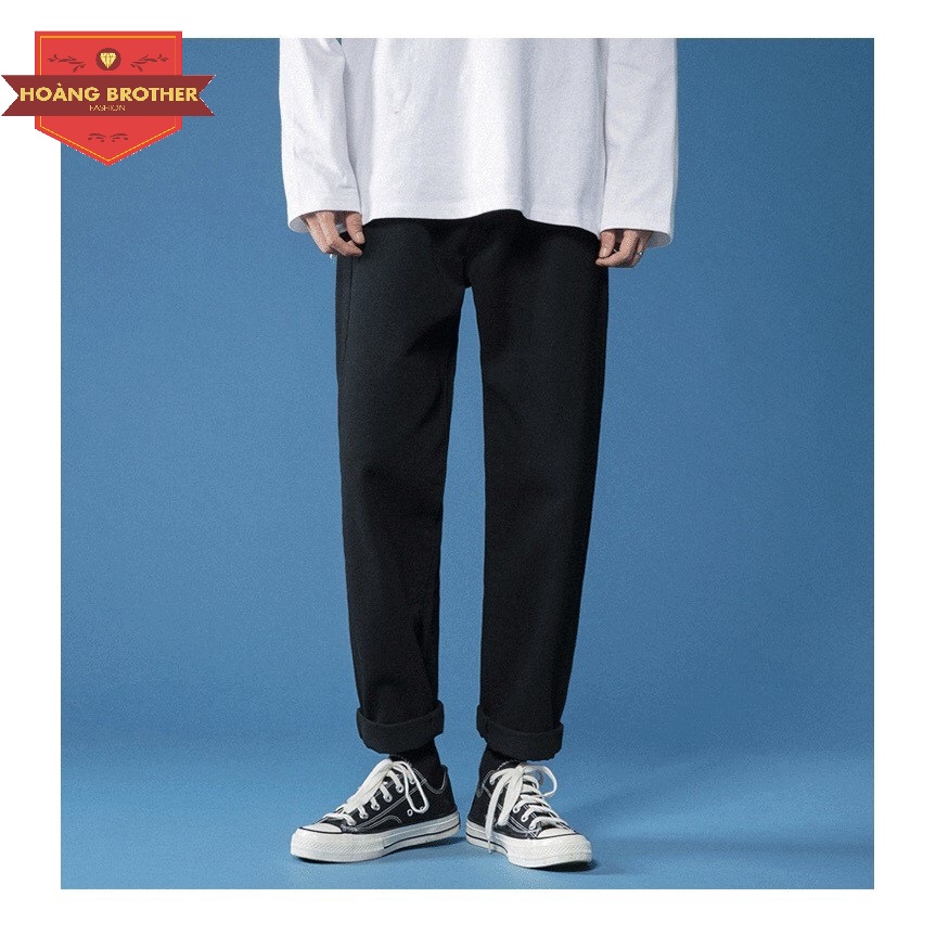 Quần jean baggy nam dáng ống suông đơn giản tinh tế hoàng brother fashion qbg_m5