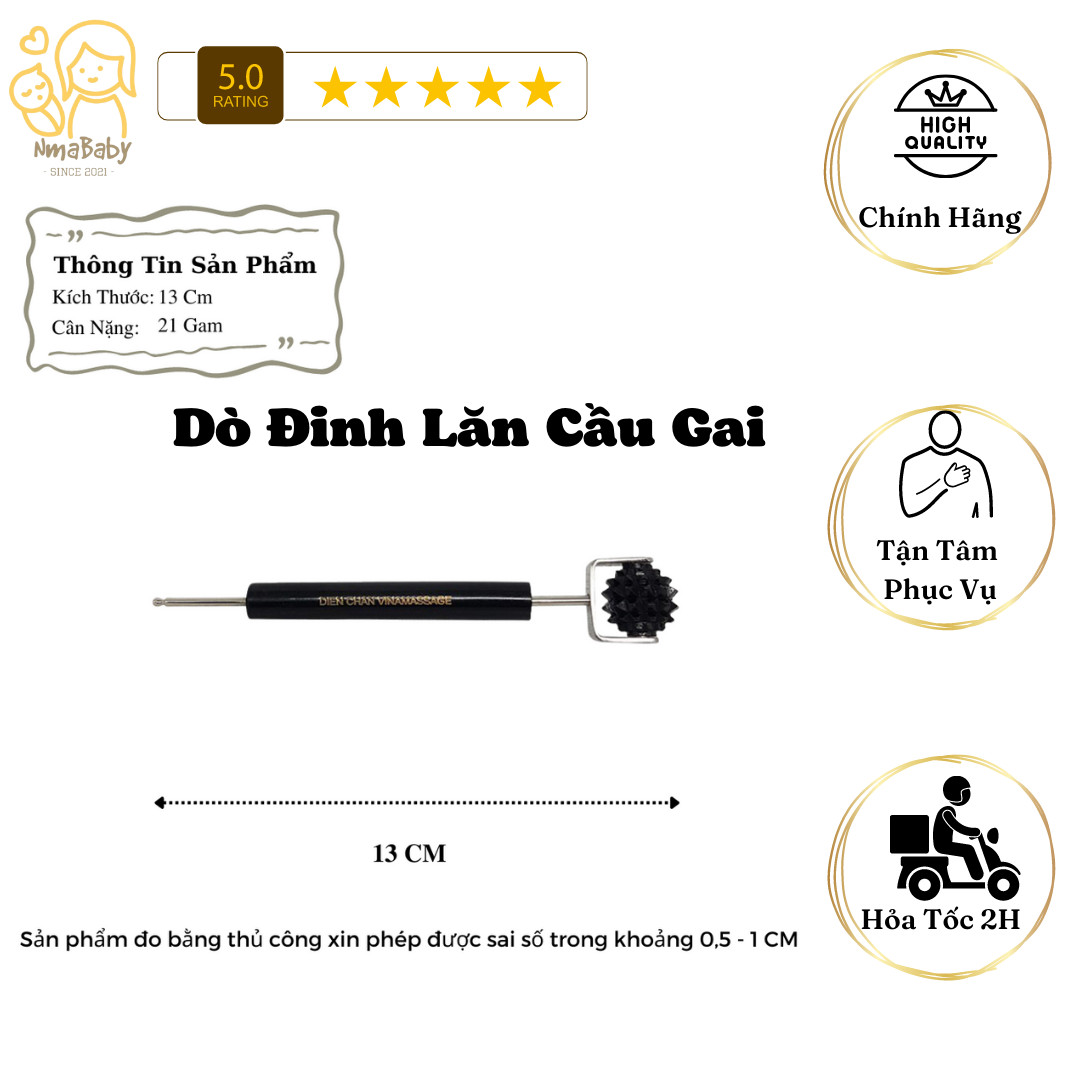Dụng cụ diện chẩn - dò đinh lăn cầu - hãng vinamassage