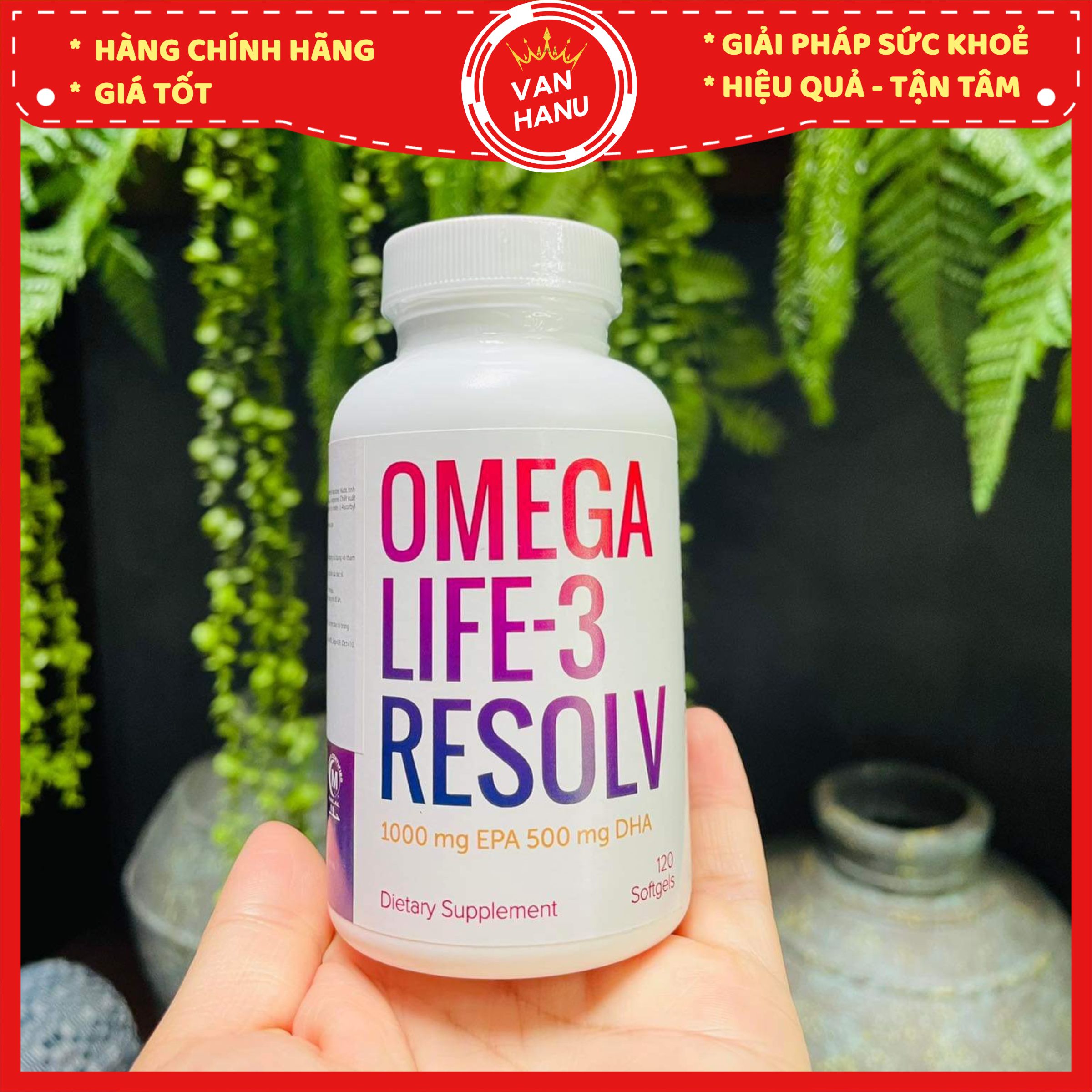 Omegalife 3 Resolv - Omega tinh khiết hàm lượng cao - Omega Cao Cấp