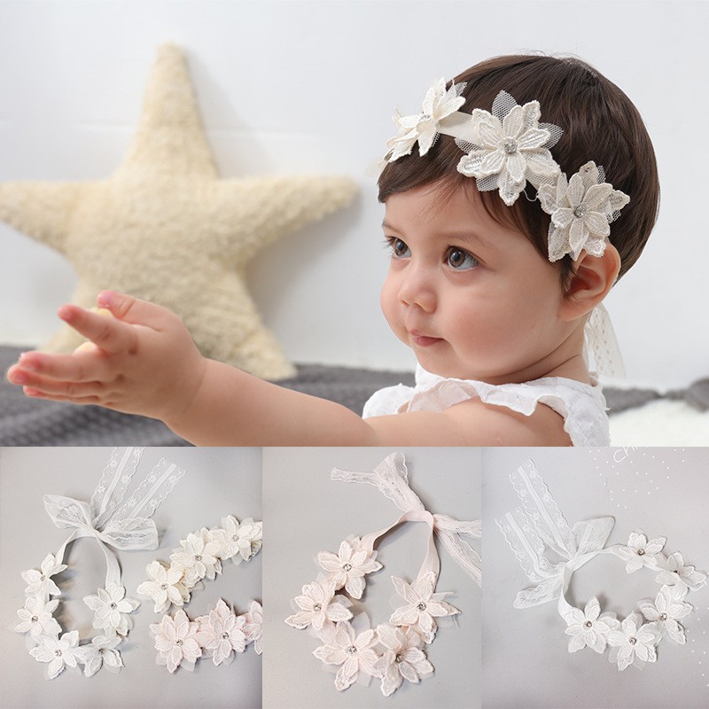 Băng đô hoa chicbaby cho bé 0-24 tháng siêu xinh