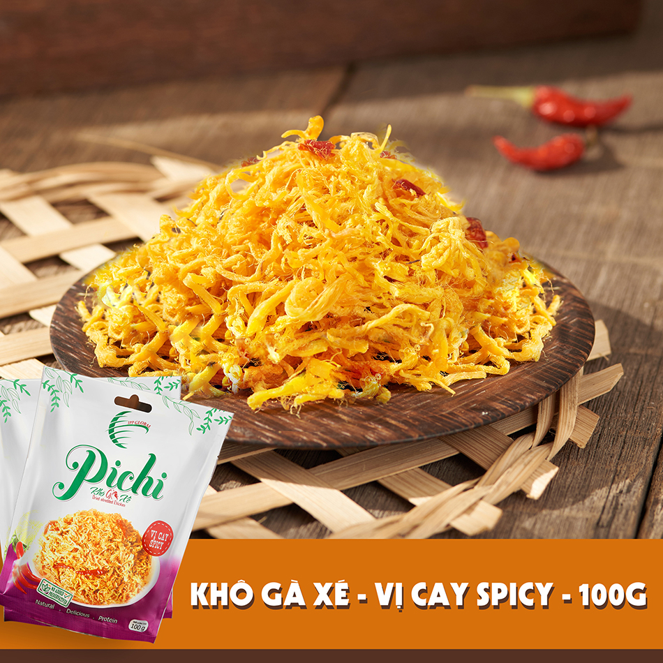 Pichi khô gà xé vị cay truyền thống 100g
