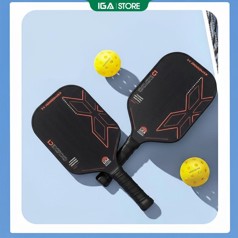 Vợt Pickleball viền đen trắng siêu nhẹ - Super Quality - PK01