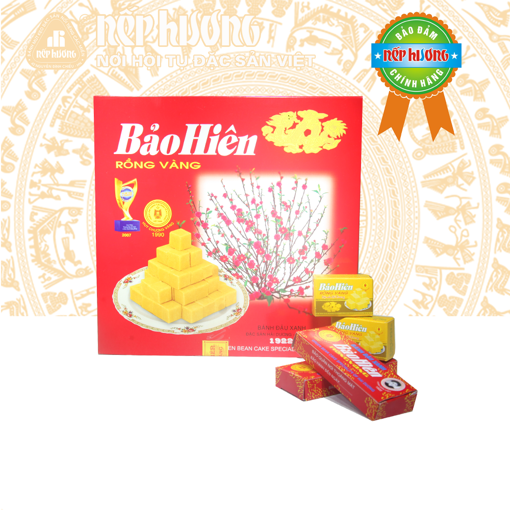 Bánh đậu xanh bảo hiên rồng vàng 300g