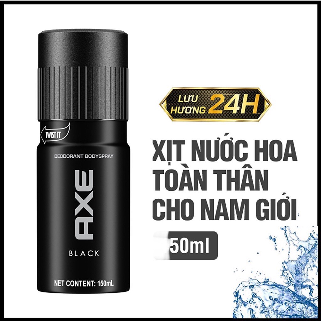 Xịt nước hoa toàn thân dành cho nam AXE back 50ml