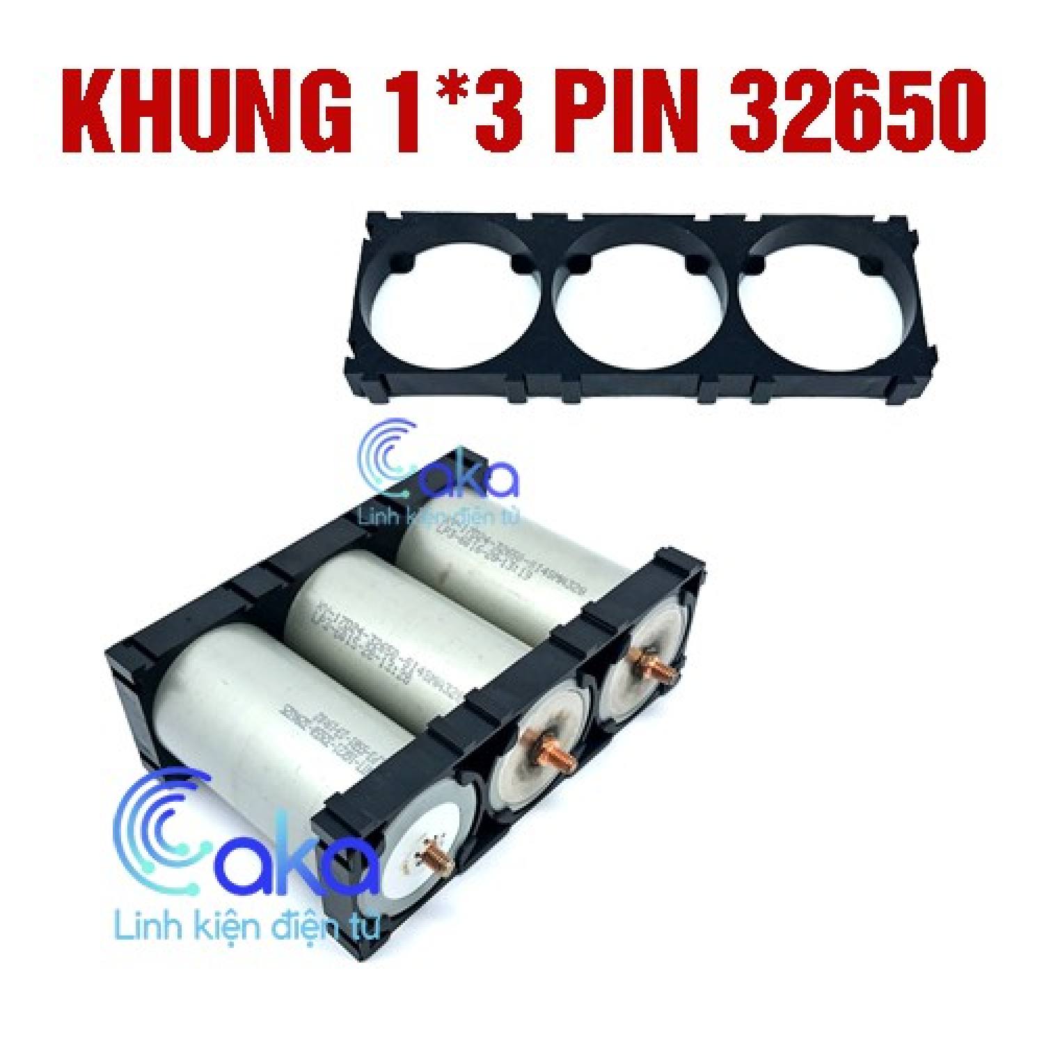 Khung ɡhép đế pin 32650