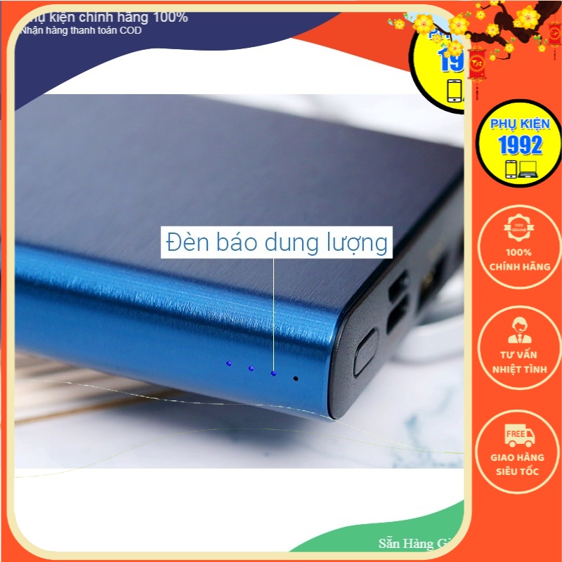 Pin sạc dự phòng polymer 10.000 mah type c xmobile pj jp190st