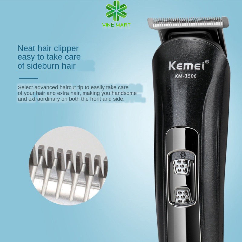 Tông đơ cắt tóc Kemei chuyên nghiệp cho bé người lớn, tăng đơ cắt tóc