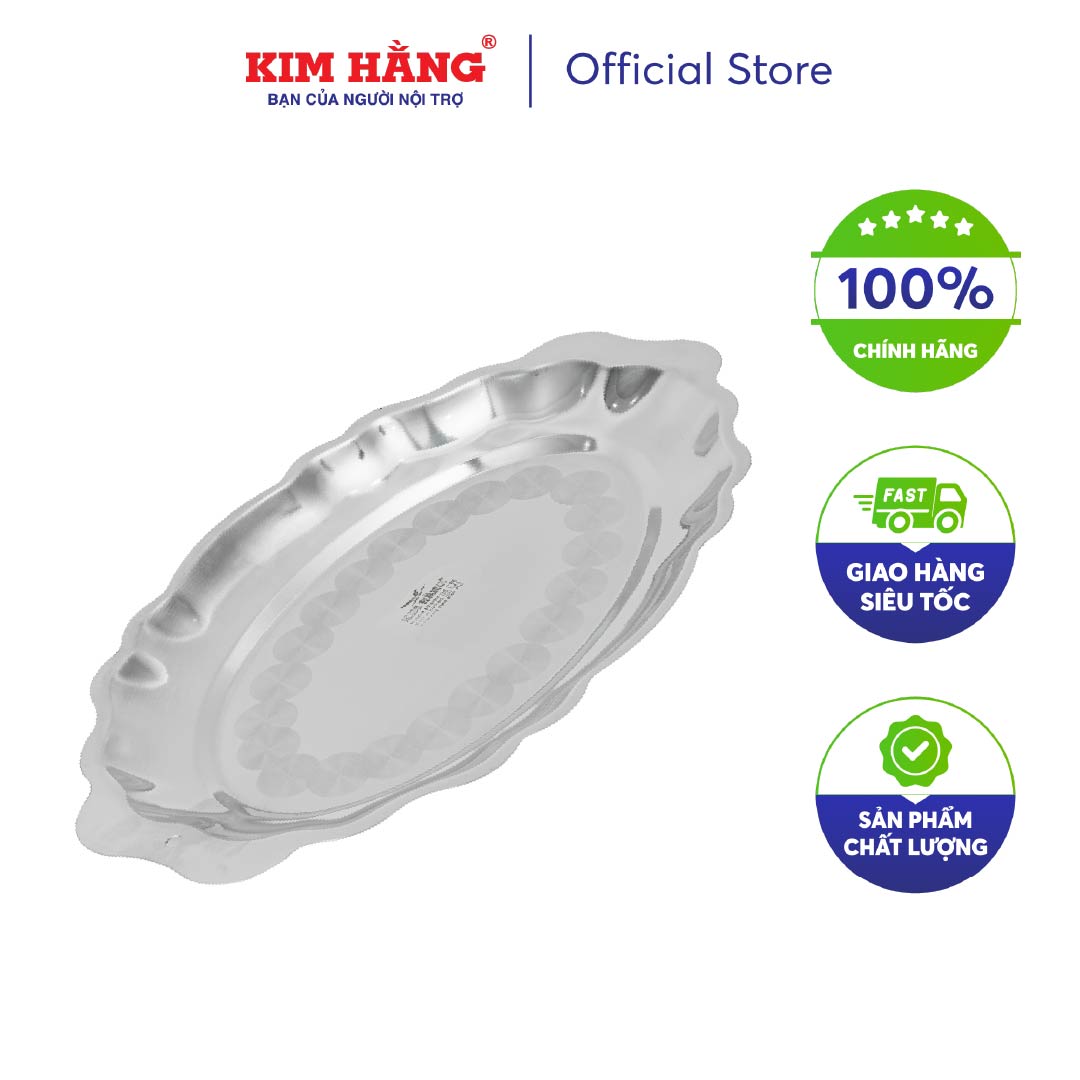 [CHÍNH HÃNG] Dĩa hấp Inox hoa văn 3522 Kim Hằng KHG8062