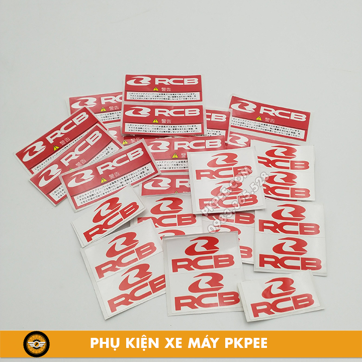 Bộ 4 tem rcb dán phuộc