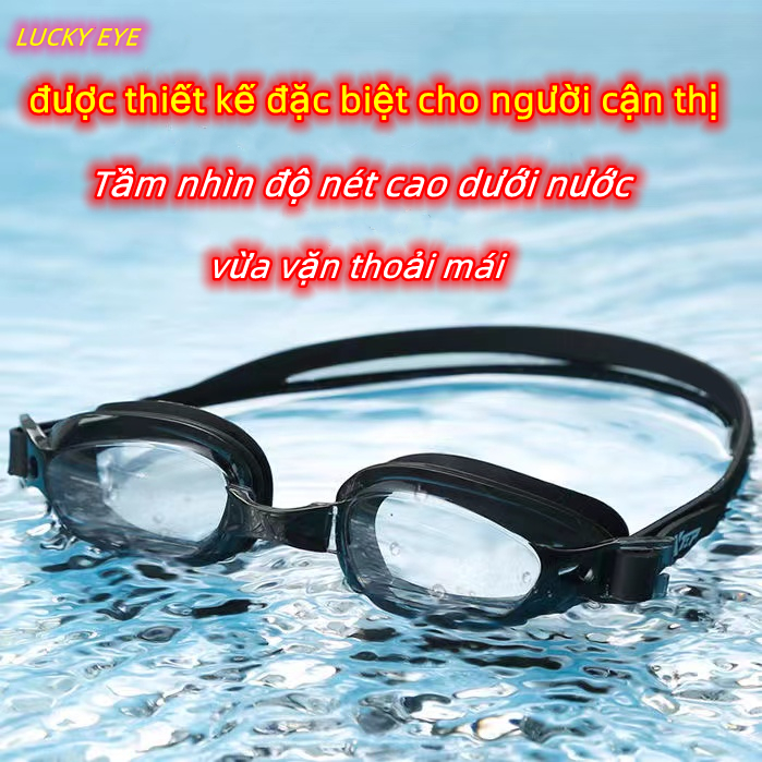 Kính bơi người lớn nam nữ cho bé trẻ em chính hãng, có độ cận từ 0.5 đến 6.0 độ chống trầy, uv, hấp hơi