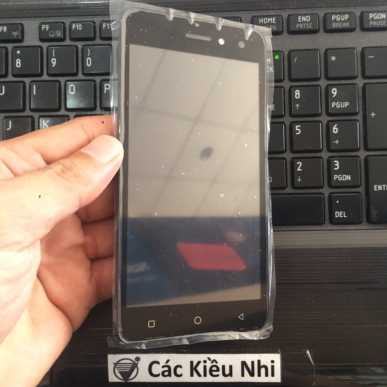 Itel A33 | W5001 Màn hình cảm ứng bộ liền khung zin chính hãng black