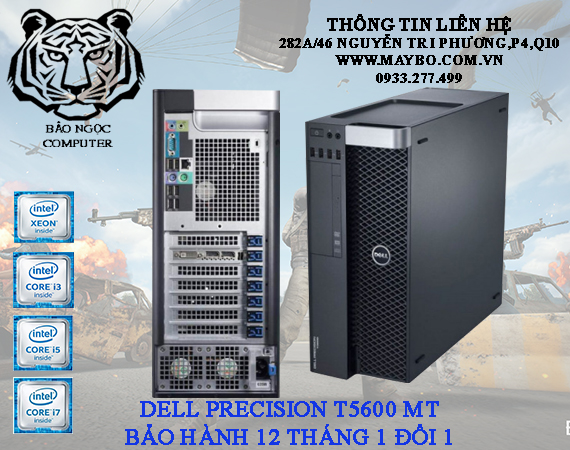 Máy Trạm Dell Precision T5600MT (2x E5-2680/32G/128GB/K5000)