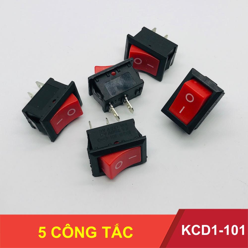 [HCM]5 công tắc bập bênh KCD1-101 2 chân ON-OFF 10-125VAC 6A-250VAC - LK0174