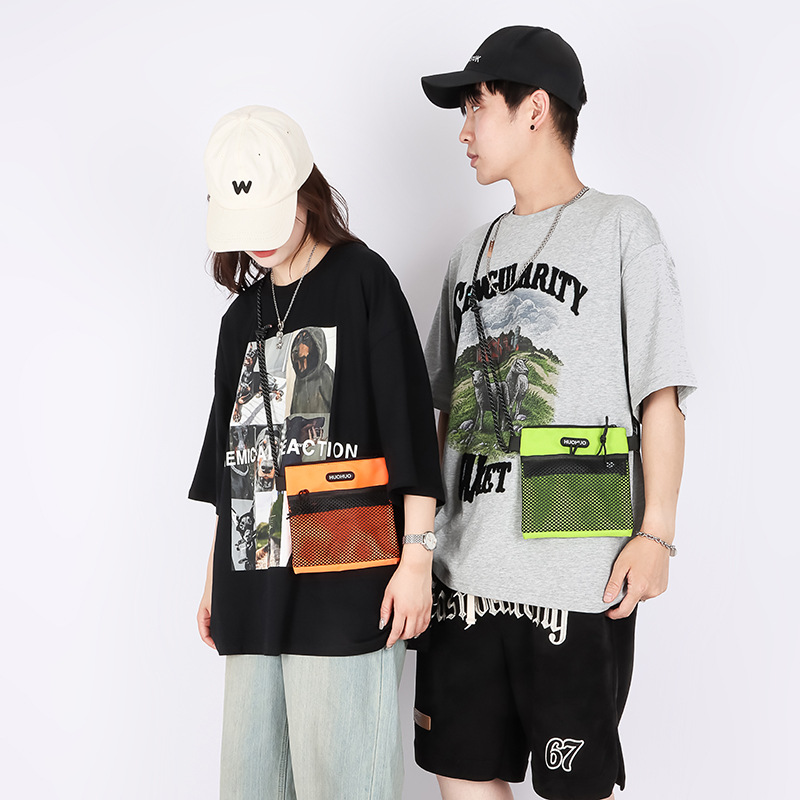 Túi Đeo Ngang Siêu Nhẹ Ins Túi Điện Thoại Hip-Hop Cho Bé Gái Cá Tính Thông Thường Một Vai Túi Mini Thể Thao Túi Đeo Trước Ngực Cho Bé Trai