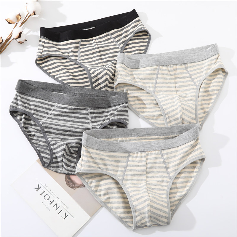 Quần Lót Nam- Sịp Cotton Sọc Ngang Mềm Mỏng Thấm Hút Mồ Hôi K146