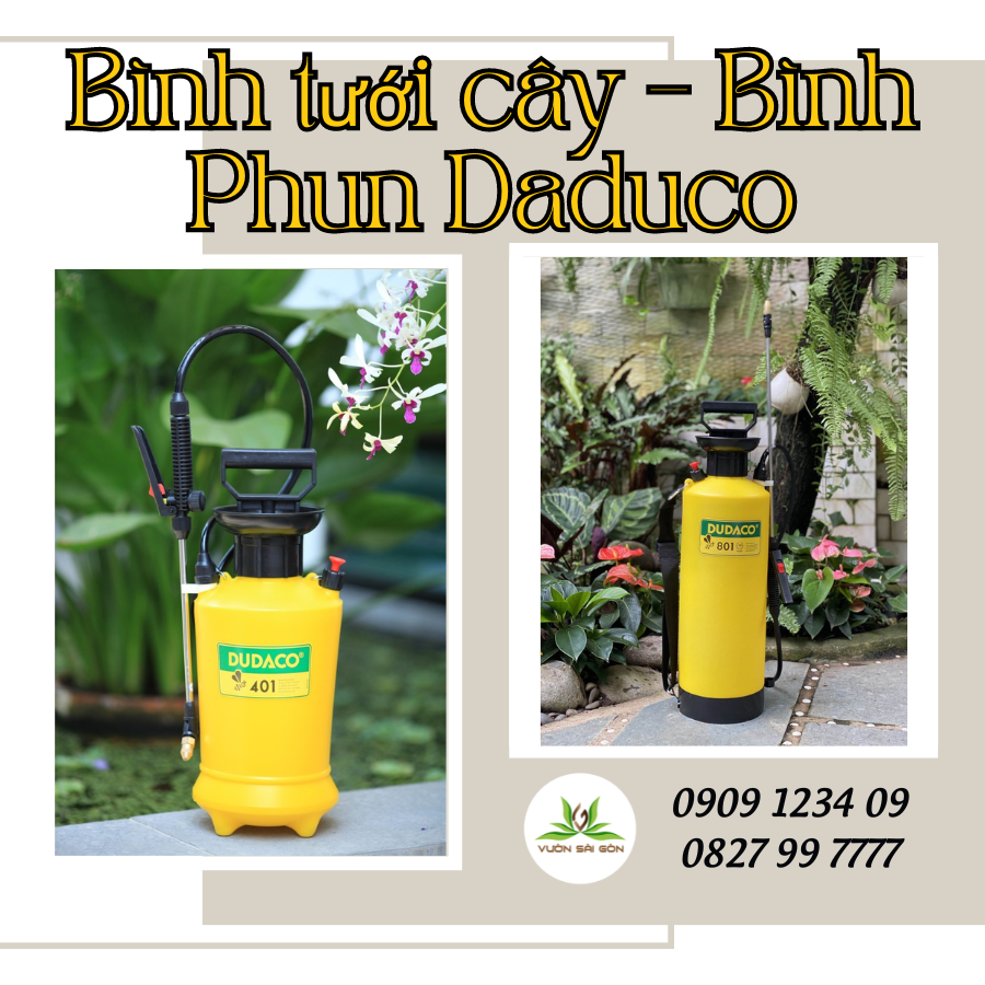 Bình phun xịt bình Dudaco 4lít - bình phun tưới cây hoa kiểng - rau màu, bình xịt thuốc