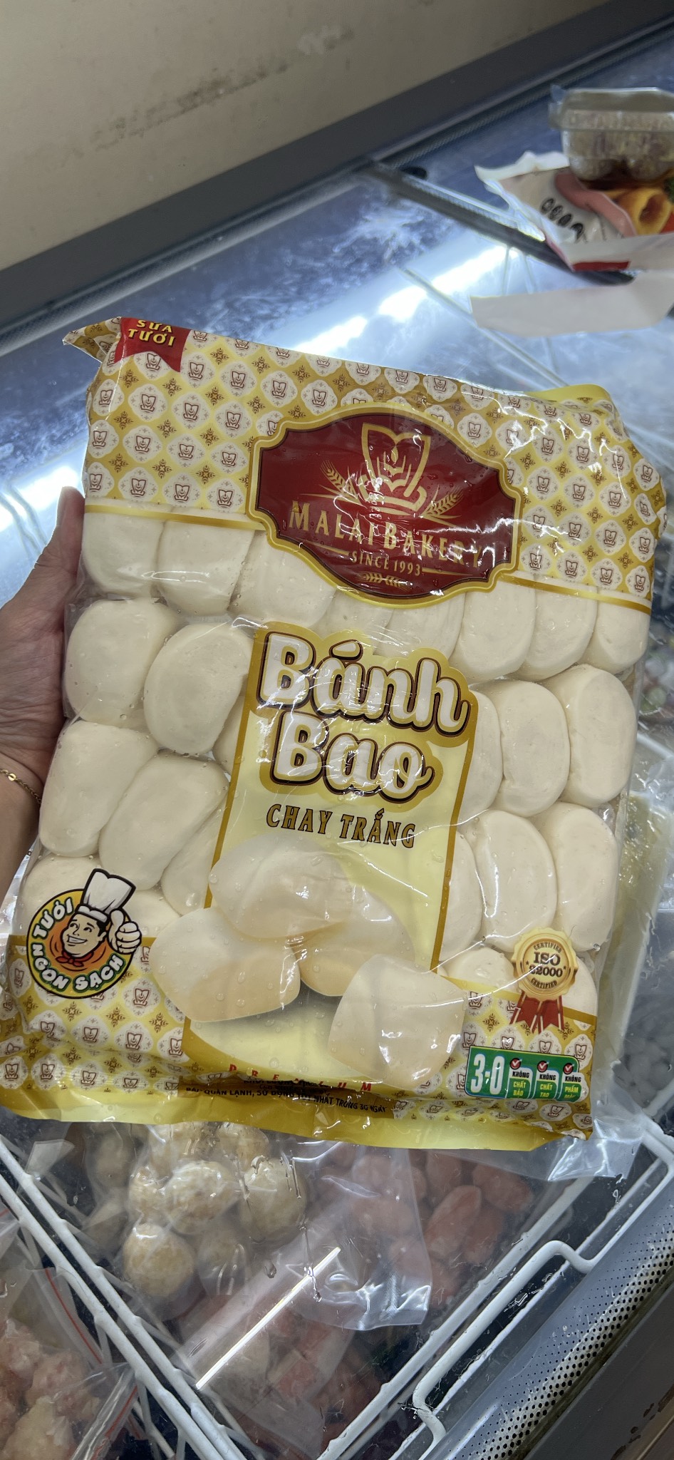 Bánh bao chay malai 40 cái - 600g