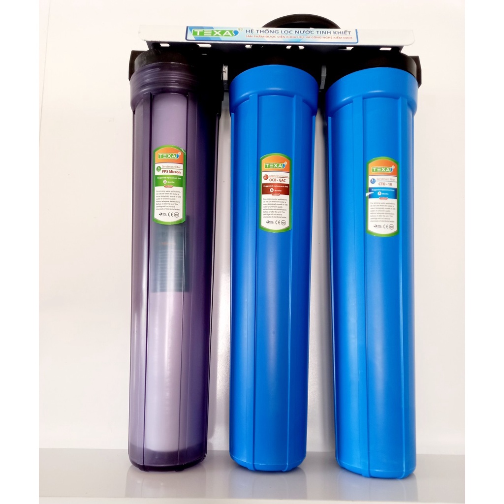 Bộ lọc thô 3 cấp , Bộ lọc thô 20 inch kèm lõi