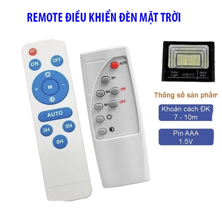 Remote chỉnh đèn Năng Lượng Mặt Trời