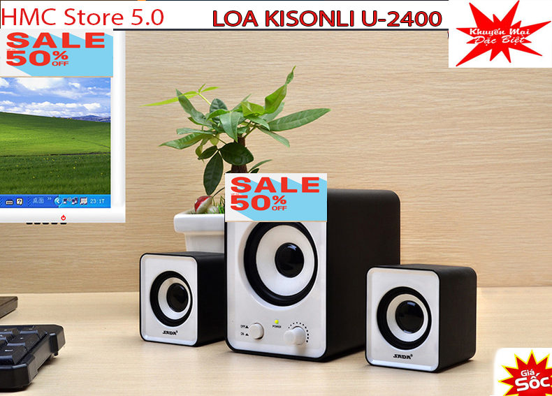 LOA KISONLI U-2400 Loa vi tính 2.1 Công Suất Subwoofer : 10w chế độ bảo hành 12 tháng 1 đổi 1 tại. HMC Store 5.0