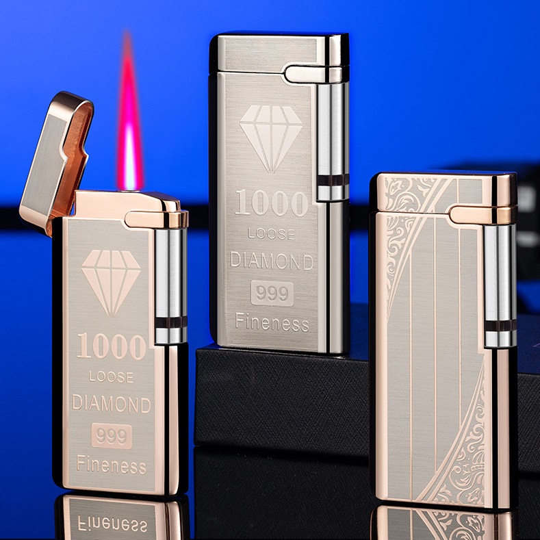 Bật Lửa CL-2105 Tự Động Dùng Pin Lửa Khỏ Thân Kim Loại (Không Gas)