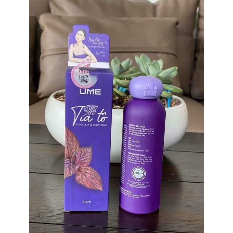 Dung Dịch Vệ Sinh Phụ Nữ Tía Tô Ume - Ume Tía Tô 150ml Ngọc Trinh