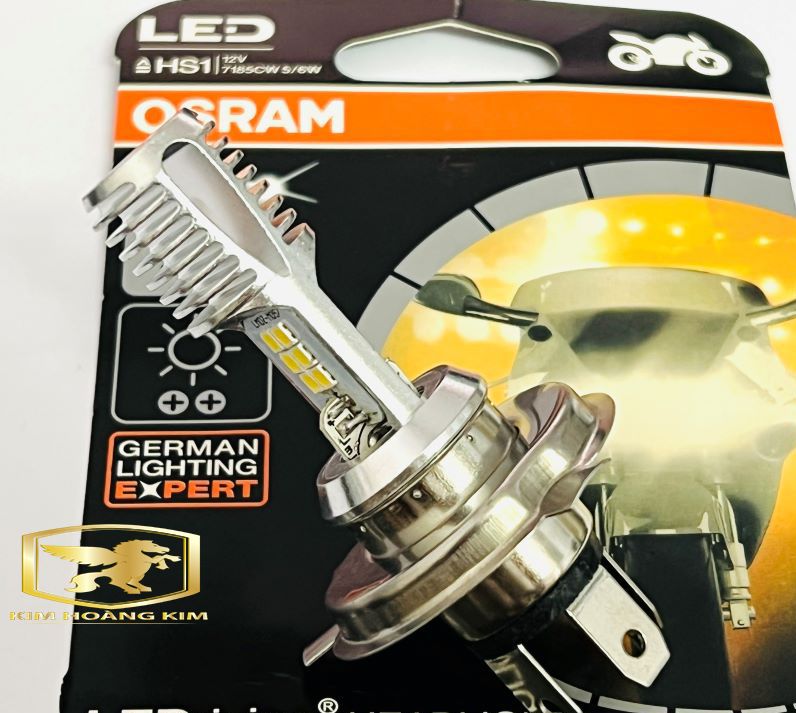 Bóng đèn led orsam chân h4 gắn nhiều loại xe máy ánh sáng trắng siêu sáng