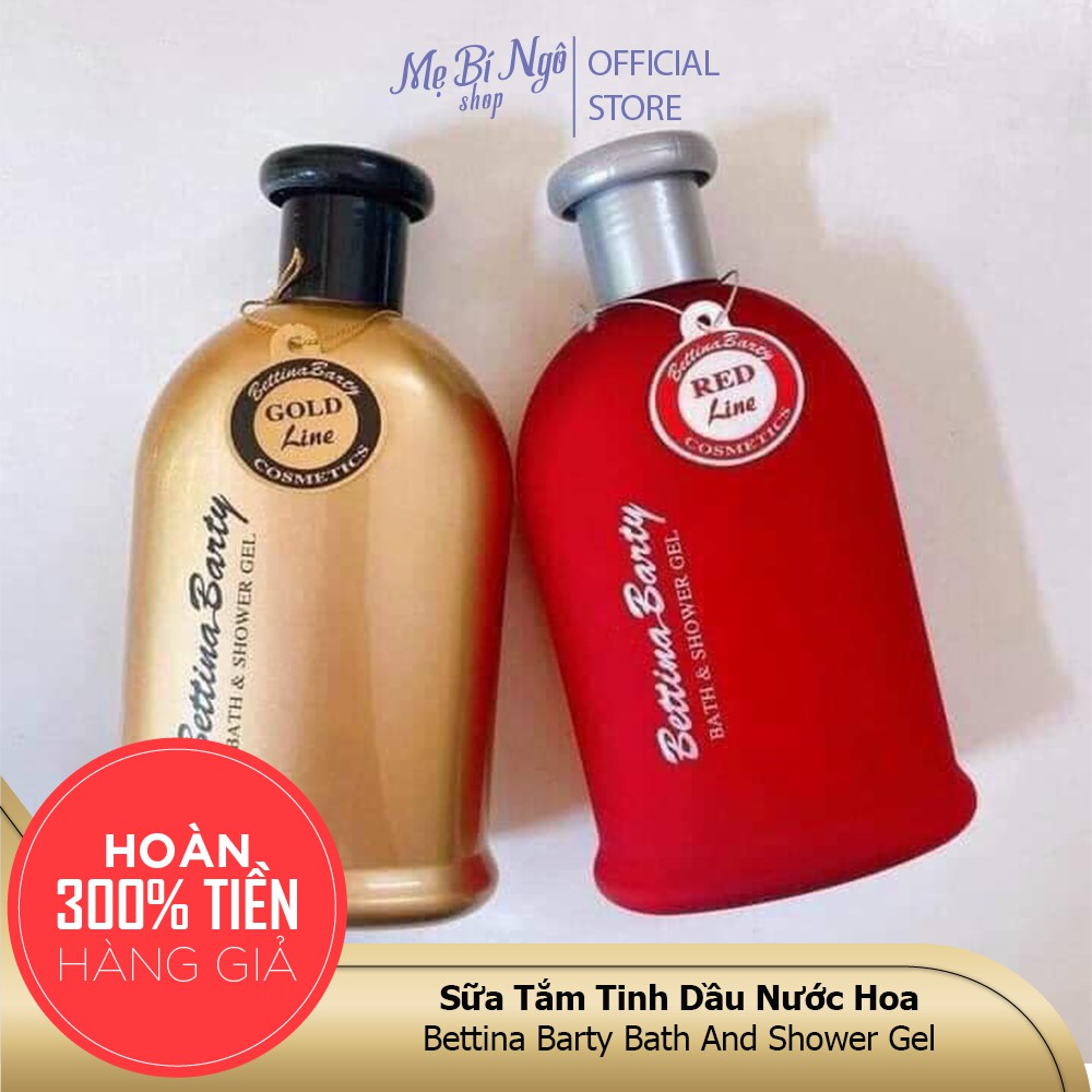 Sữa tắm tinh dầu nước hoa bettina barty bath and shower gel 500ml chuẩn đức