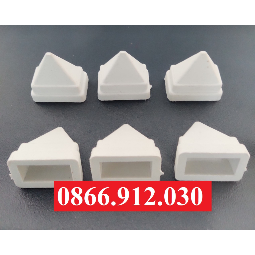 10 chiếc KT 13x26 chụp cao su bọc hàng rào, mũ hàng rào, chụp nhựa, cửa cổng, chụp hàng rào nhựa trắng