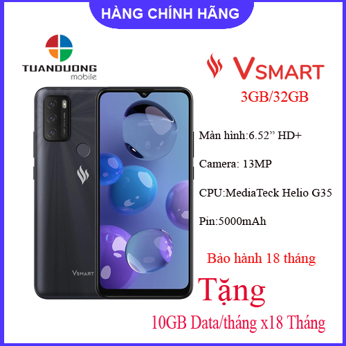 [Voucher 7% từ 04.08 đến 06.08] Điện thoại Vsmart Star 5 (3GB/32GB) Tặng 10GBData/tháng- Hàng Mơi Nguyên Hộp -  Bảo Hành Chính Hãng