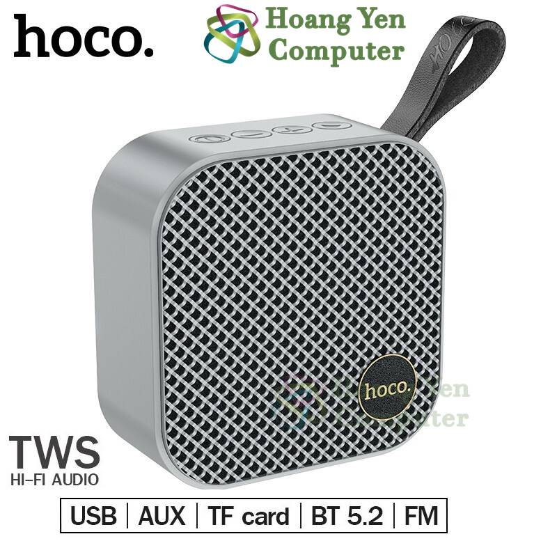 Loa Bluetooth Hoco HC22 V5.2, TWS, Khe Cắm Thẻ Nhớ, USB, FM - BH 12 Tháng Chính Hãng - Hoàng Yến Computer