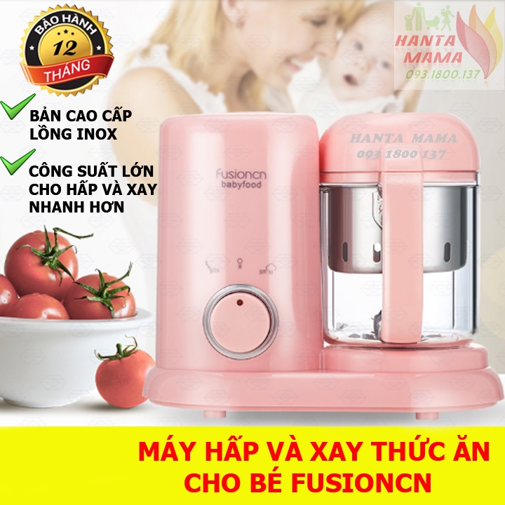 Máy hấp và xay thức ăn fusioncn 2 in 1 hàng cao cấp mẫu mới 2020