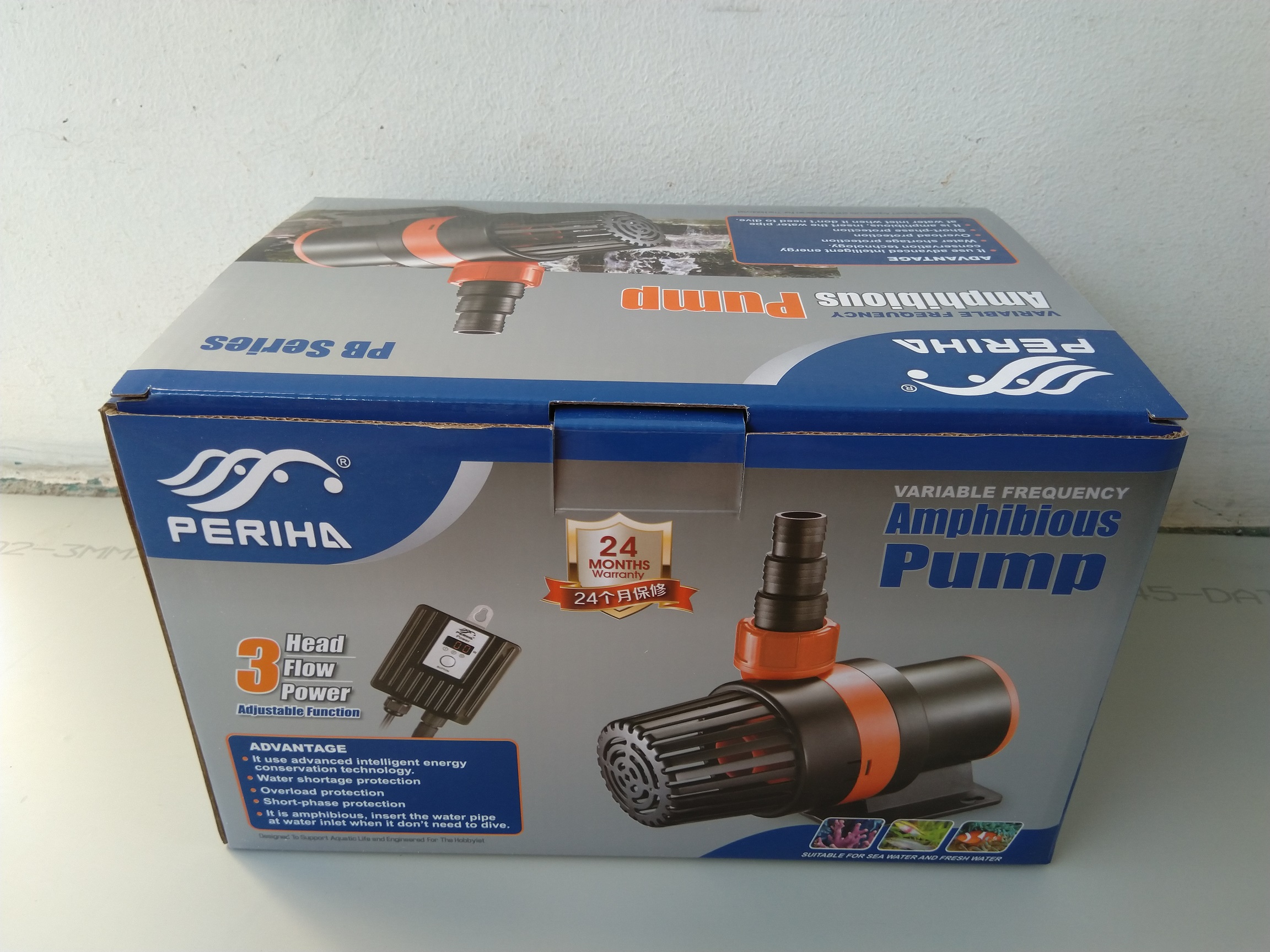 Máy bơm PERIHA 3 chế độ, siêu tiết kiệm điện, 5000-25000L/hr dùng cho hồ cá.