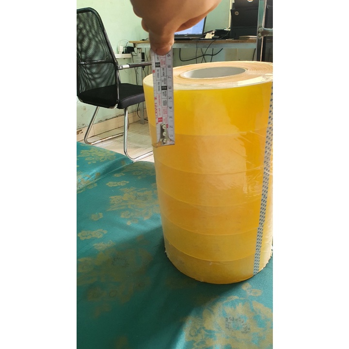 Băng dính 1kg lõi nhựa siêu mỏng 2.4mm