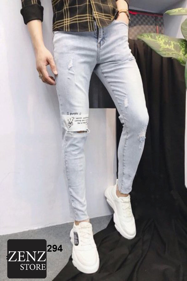 Quần jean nam cào rách trẻ trung phong cách zs294