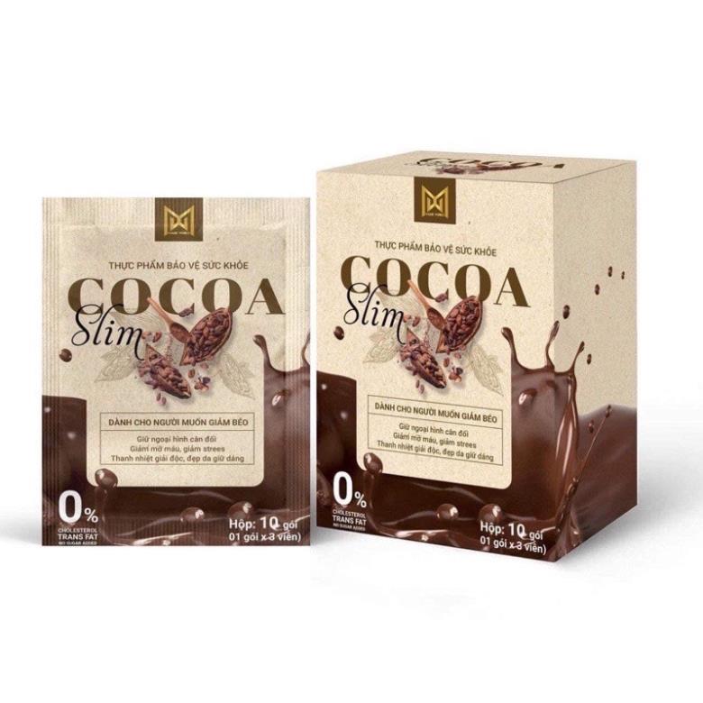 Giảm cân cocoa slim hộp 10 gói 30 viê
