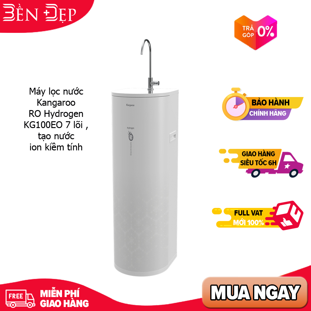 Máy lọc nước Kangaroo RO Hydrogen Kangaroo KG100EO 7 lõi , tạo nước ion kiềm tính