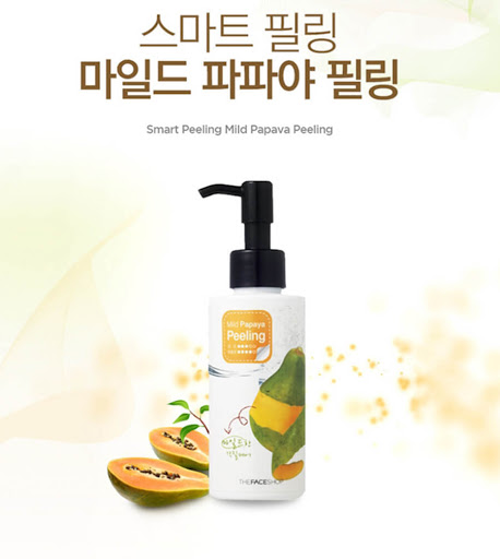 [HCM]Tẩy da chết Dịu Nhẹ SMART PEELING MILD PAPAYA 150ml THE FACE SHOP