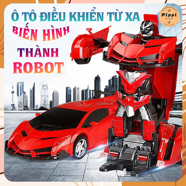 Ô tô đồ chơi điều khiển từ xa biến hình thành robot